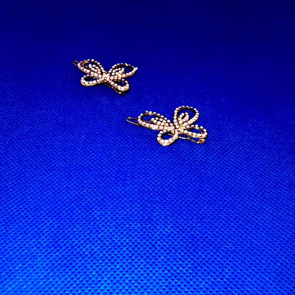 Butterfly Hair  Barrett in Gold- 2 Pack